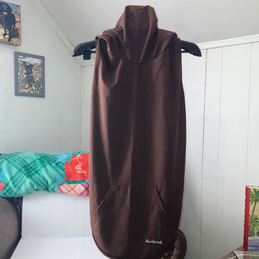 Brown Hooded dog sweatshirt